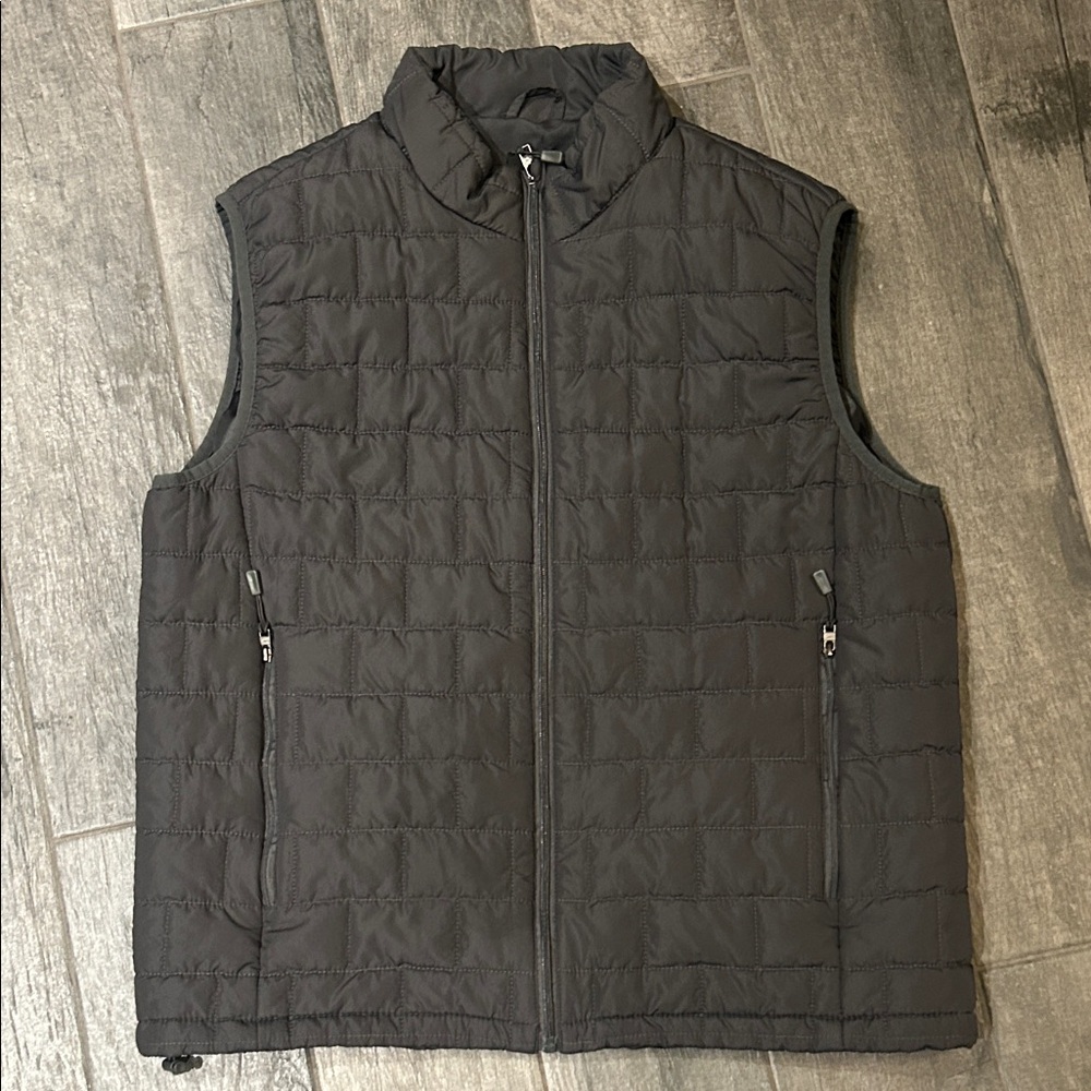 Men's Gray Quilted Vest